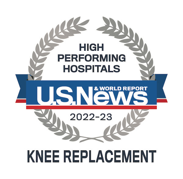 High performing knee replacement badge
