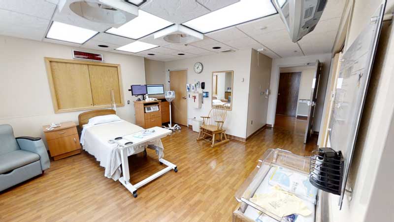 Vista 2 de la sala de parto